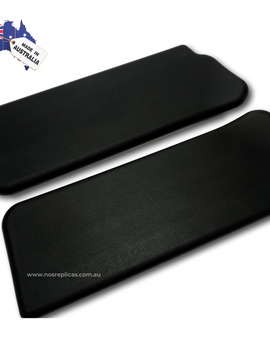 BLACK HERRINGBONE SUN VISORS (HQ HJ HX TORANA)