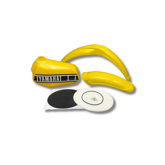 YAMAHA YZ 125D 125E FULL PLASTIC SET (YELLOW)