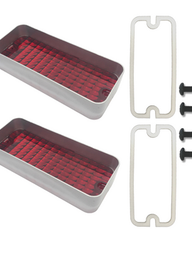 2x REAR STOP BRAKE LIGHT LENS (HQ HJ HX) (NOS-H7)