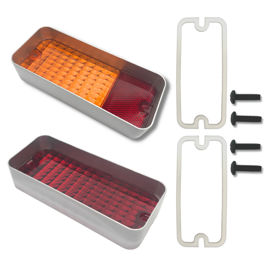 REAR INDICATOR/TAIL LIGHT & BRAKE LIGHT LENS (HQ HJ HX) (NOS-H6/7)