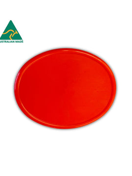 RED Oval Number Plate