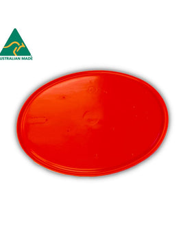 RED Oval Number Plate