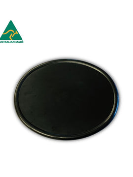 BLACK Oval Number Plate