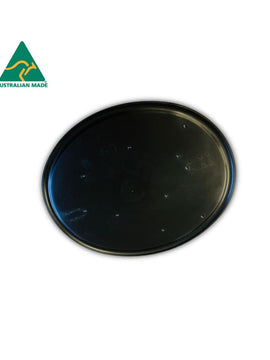 BLACK Oval Number Plate