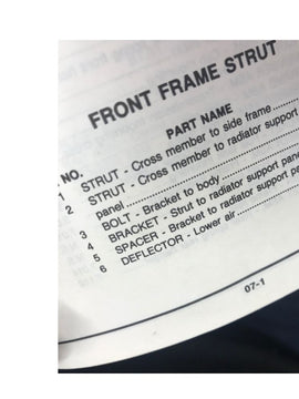 CHASSIS TO RADIATOR SUPPORT BAR (WB) NOS-H103