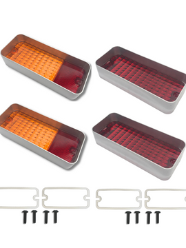 REAR INDICATOR/TAIL LIGHT & BRAKE LIGHT LENS SET (HQ HJ HX) (NOS-H6/7)