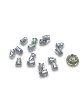 BADGE RETAINER CLIPS & NUT SET (NOS5)