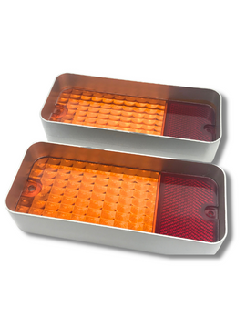 2x REAR INDICATOR TAIL LIGHT LENS (HQ HJ HX) (NOS-H6)