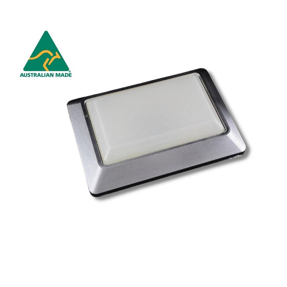 Interior Light Base & Lens SILVER (HQ HJ HX HZ WB) NOS-H62