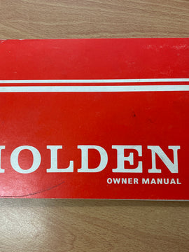 Holden Owners manual HQ April 1974 B1