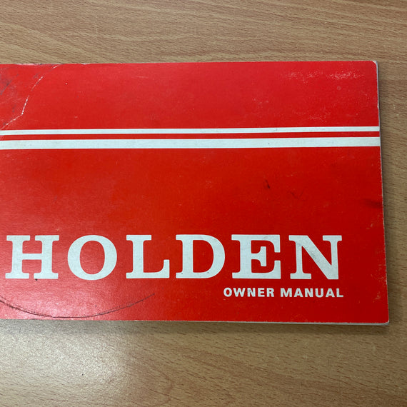 Holden Owners manual HQ April 1974 B1