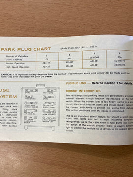 Holden Owners manual HQ April 1974 B1