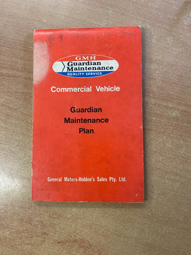 Holden HZ Commercial maintenance Plan book B9