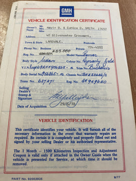 Holden HZ owners guide B10