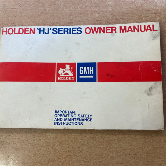 Holden HJ owners manual B12