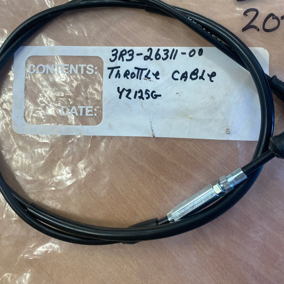 NOS YZ 125 G 3R326311-00 THROTTLE CABLE B2.1