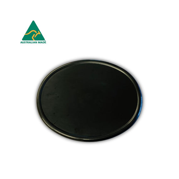 BLACK Oval Number Plate